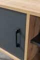 Comoda TV, Hanah Home, Şile 3109, 100x60x35 cm, PAL, Stejar safir / Antracit