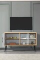 Comoda TV, Hanah Home, Şile 3111, 100x60x35 cm, PAL, Stejar safir / Antracit