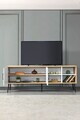 Comoda TV, Hanah Home, Şile 3611, 160x60x35 cm, PAL, Stejar Safir / Alb