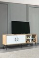 Comoda TV, Hanah Home, Şile 3611, 160x60x35 cm, PAL, Stejar Safir / Alb
