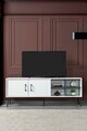 Comoda TV, Hanah Home, Şile 3612, 160x60x35 cm, PAL, Alb / Antracit