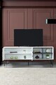 Comoda TV, Hanah Home, Şile 3612, 160x60x35 cm, PAL, Alb / Antracit