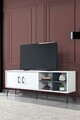 Comoda TV, Hanah Home, Şile 3612, 160x60x35 cm, PAL, Alb / Antracit