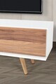 Comoda TV, Hanah Home, Ela 3330, 130x47x35 cm, PAL, Alb/Maro