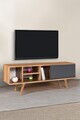 Comoda TV, Hanah Home, Ela 3331, 130x47x35 cm, PAL, Nuc / Antracit