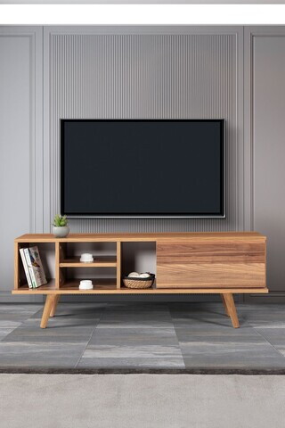 Comoda TV, Hanah Home, Ela 3332, 130x47x35 cm, PAL, Maro