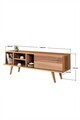 Comoda TV, Hanah Home, Ela 3332, 130x47x35 cm, PAL, Maro