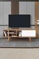 Comoda TV, Hanah Home, Ela 3333, 130x47x35 cm, PAL, Nuc/Alb