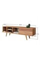 Comoda TV, Hanah Home, Ela 3632, 160x47x35 cm, PAL, Maro