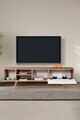 Comoda TV, Hanah Home, Ela 3633, 160x47x35 cm, PAL, Nuc/Alb