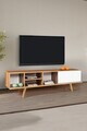 Comoda TV, Hanah Home, Ela 3633, 160x47x35 cm, PAL, Nuc/Alb