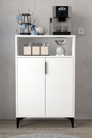 Dulap multifunctional, Hanah Home, Ada 1201, 72x114x36.5 cm, PAL, Alb