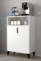 Dulap multifunctional, Hanah Home, Ada 1201, 72x114x36.5 cm, PAL, Alb
