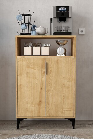 Dulap multifunctional, Hanah Home, Ada 1203, 72x114x36.5 cm, PAL, Maro
