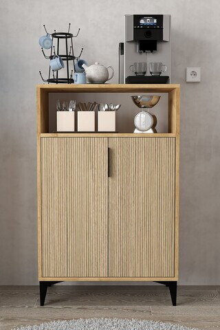 Dulap multifunctional, Hanah Home, Ada 1205, 72x114x36.5 cm, PAL, Maro