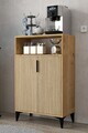 Dulap multifunctional, Hanah Home, Ada 1205, 72x114x36.5 cm, PAL, Maro
