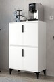 Dulap multifunctional, Hanah Home, Ada 1401, 72x114x36.5 cm, PAL, Alb