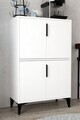 Dulap multifunctional, Hanah Home, Ada 1401, 72x114x36.5 cm, PAL, Alb