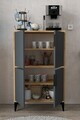 Dulap multifunctional, Hanah Home, Ada 1403, 72x114x36.5 cm, PAL, Stejar safir / Antracit