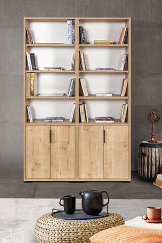 Corp biblioteca, Hanah Home, Evm 8202, 120x187x30 cm, PAL, Maro