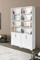 Corp biblioteca, Hanah Home, Evm 8204, 120x187x30 cm, PAL, Alb