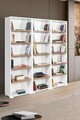 Corp biblioteca, Hanah Home, Evm 8321, 180x187x30 cm, PAL, Alb/Maro