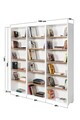 Corp biblioteca, Hanah Home, Evm 8321, 180x187x30 cm, PAL, Alb/Maro