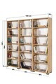 Corp biblioteca, Hanah Home, Evm 8322, 180x187x30 cm, PAL, Maro