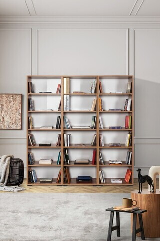 Corp biblioteca, Hanah Home, Evm 8323, 180x187x30 cm, PAL, Maro