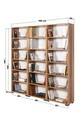 Corp biblioteca, Hanah Home, Evm 8323, 180x187x30 cm, PAL, Maro