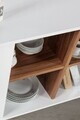 Consola, Hanah Home, Sina 4618, 160x82x44 cm, PAL, Alb/Maro
