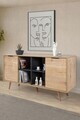 Consola, Hanah Home, Sina 4619, 160x82x44 cm, PAL, Stejar safir / Antracit