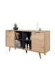 Consola, Hanah Home, Sina 4619, 160x82x44 cm, PAL, Stejar safir / Antracit