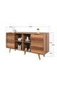 Consola, Hanah Home, Sina 4620, 160x82x44 cm, PAL, Maro
