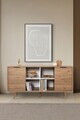 Consola, Hanah Home, Sina 4621, 160x82x44 cm, PAL, Stejar Safir / Alb