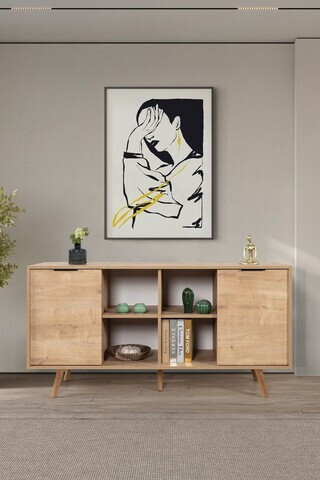 Consola, Hanah Home, Sina 4622, 160x82x44 cm, PAL, Maro