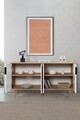 Consola, Hanah Home, Sırma 4515, 150x82x44 cm, PAL, Stejar Safir / Alb