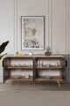 Consola, Hanah Home, Sırma 4516, 150x82x44 cm, PAL, Stejar safir / Antracit