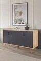 Consola, Hanah Home, Sırma 4516, 150x82x44 cm, PAL, Stejar safir / Antracit