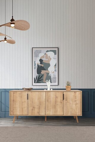 Consola, Hanah Home, Sırma 4814, 180x82x44 cm, PAL, Maro