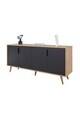 Consola, Hanah Home, Sırma 4816, 180x82x44 cm, PAL, Stejar safir / Antracit