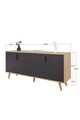 Consola, Hanah Home, Sırma 4816, 180x82x44 cm, PAL, Stejar safir / Antracit