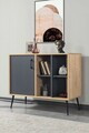 Consola, Hanah Home, Şile 4109, 100x83x44 cm, PAL, Stejar safir / Antracit