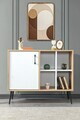 Consola, Hanah Home, Şile 4111, 100x83x44 cm, PAL, Stejar Safir / Alb