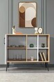 Consola, Hanah Home, Şile 4111, 100x83x44 cm, PAL, Stejar Safir / Alb