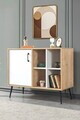 Consola, Hanah Home, Şile 4111, 100x83x44 cm, PAL, Stejar Safir / Alb