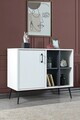 Consola, Hanah Home, Şile 4112, 100x83x44 cm, PAL, Alb / Antracit