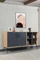 Consola, Hanah Home, Şile 4609, 160x83x44 cm, PAL, Stejar safir / Antracit