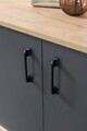 Consola, Hanah Home, Şile 4609, 160x83x44 cm, PAL, Stejar safir / Antracit