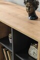 Consola, Hanah Home, Şile 4609, 160x83x44 cm, PAL, Stejar safir / Antracit